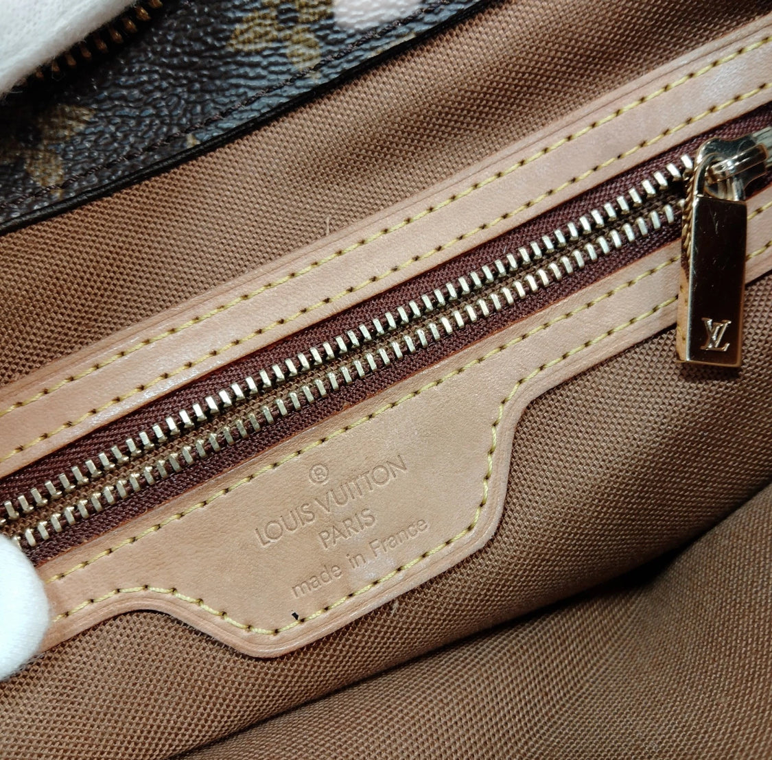 Louis Vuitton LV Shoulder Bag Cabas Piano Brown Monogram