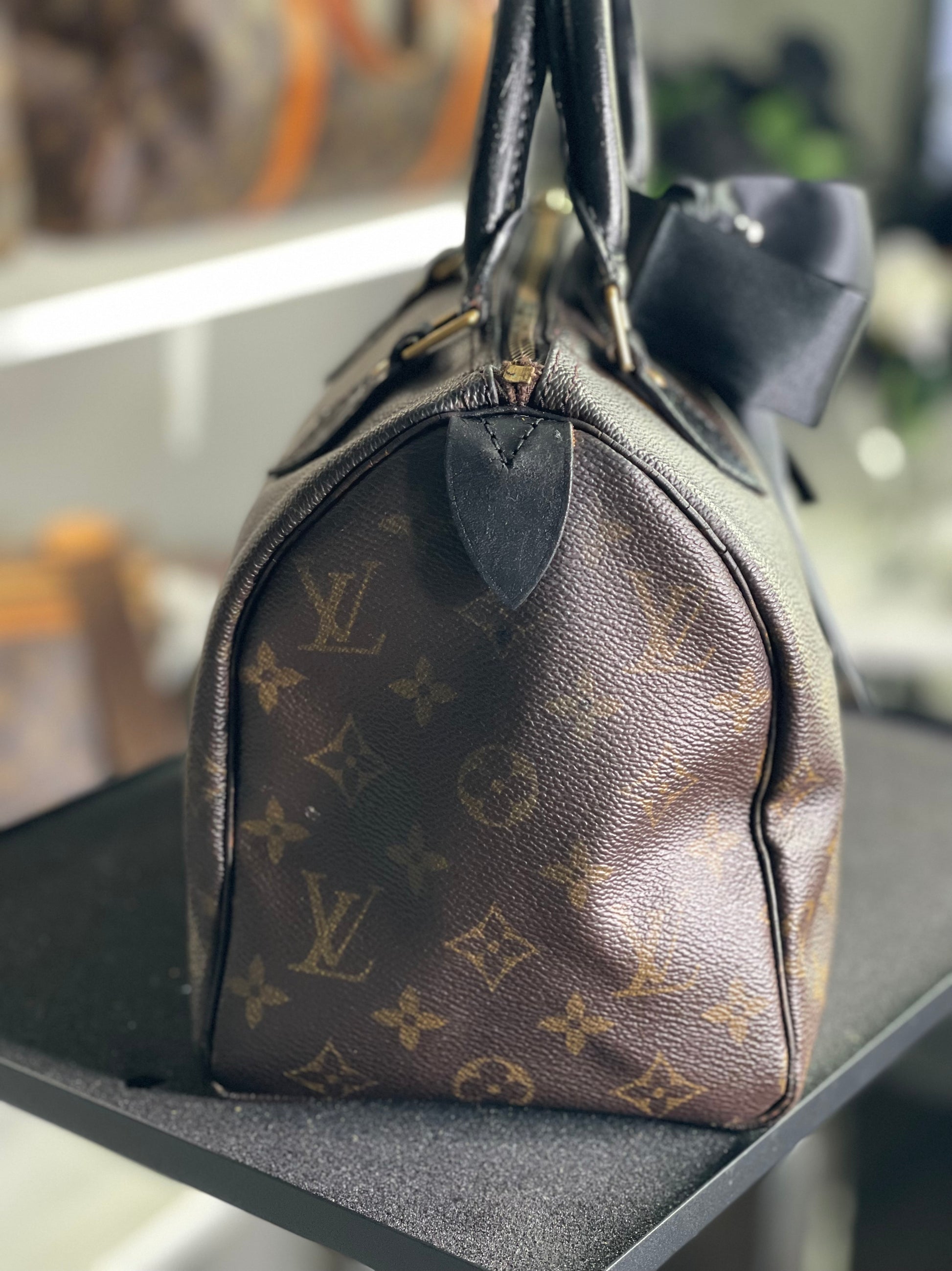 Louis Vuitton LV Hand Bag Speedy 25 Brown Monogram