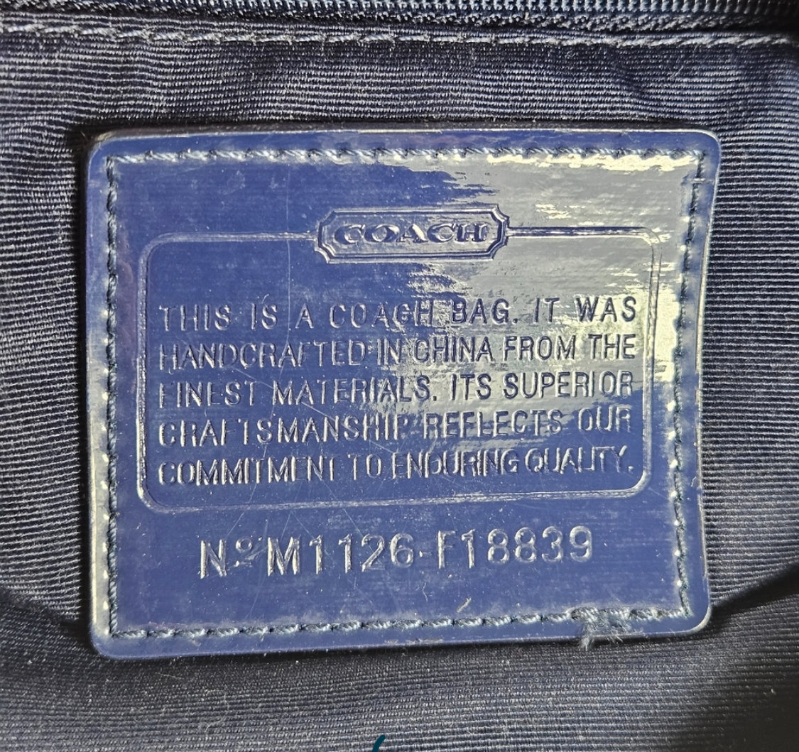 Coach M1120-F18840 Kyra Daisy Scarf Nylon Signature Crossbody Bag Purse SALE