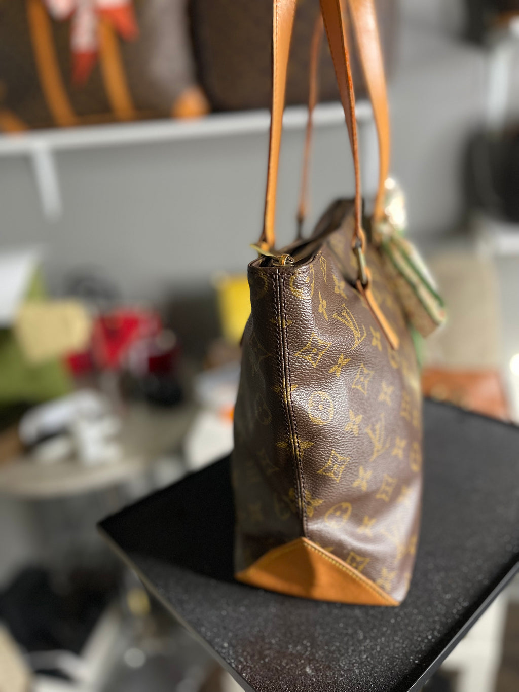 Louis Vuitton LV Shoulder Bag Cabas Piano Brown Monogram