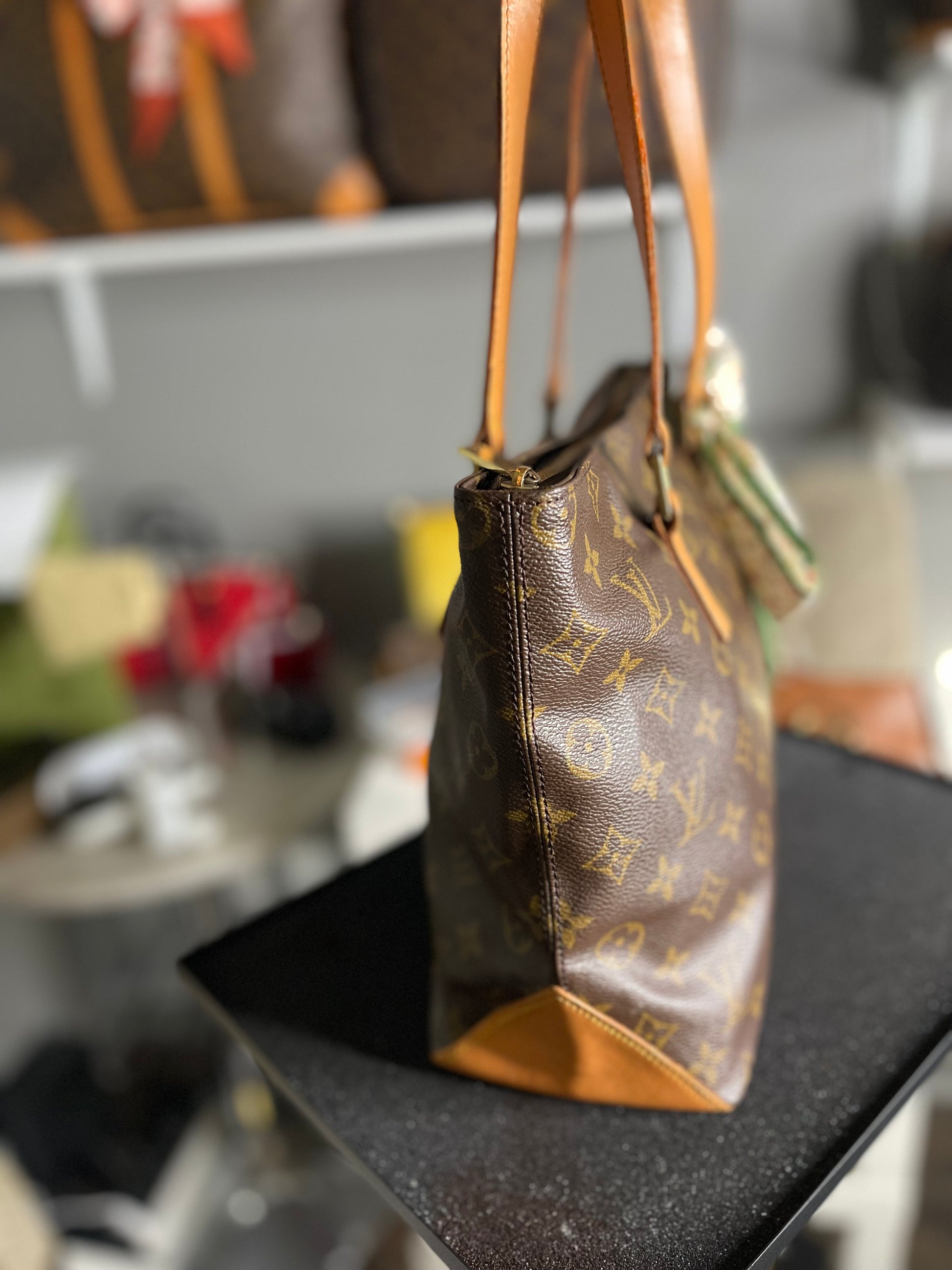Louis Vuitton LV Shoulder Bag Cabas Piano Brown Monogram