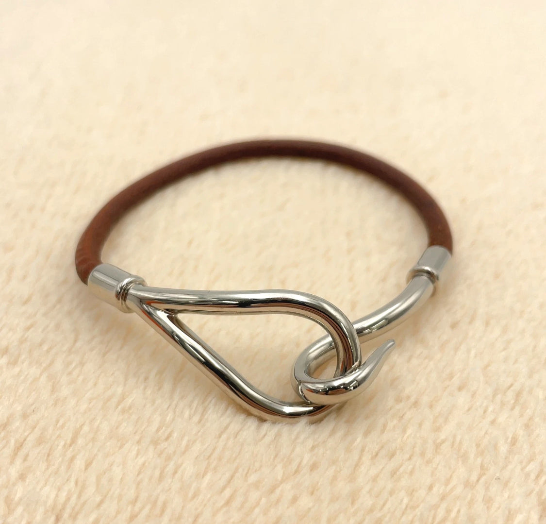 Hermes Jumbo Breath SV Leather Bracelet Set2