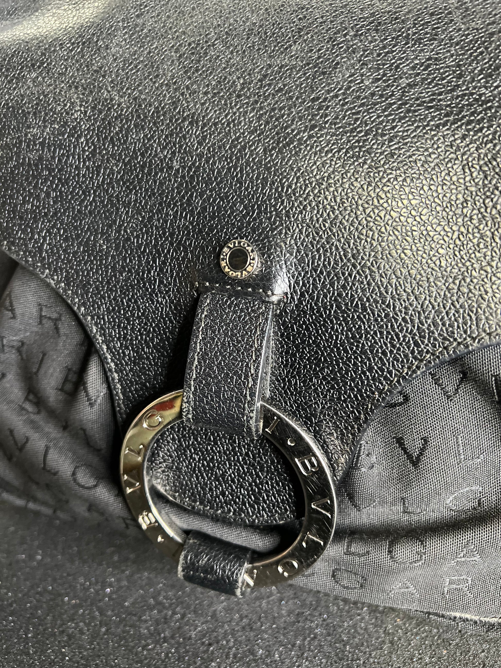 BVLGARI  Handbag Shoulder Bag Logo Canvas Leather