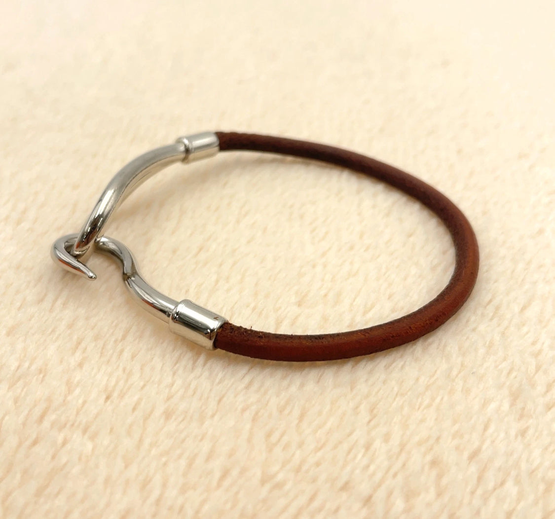 Hermes Jumbo Breath SV Leather Bracelet Set2