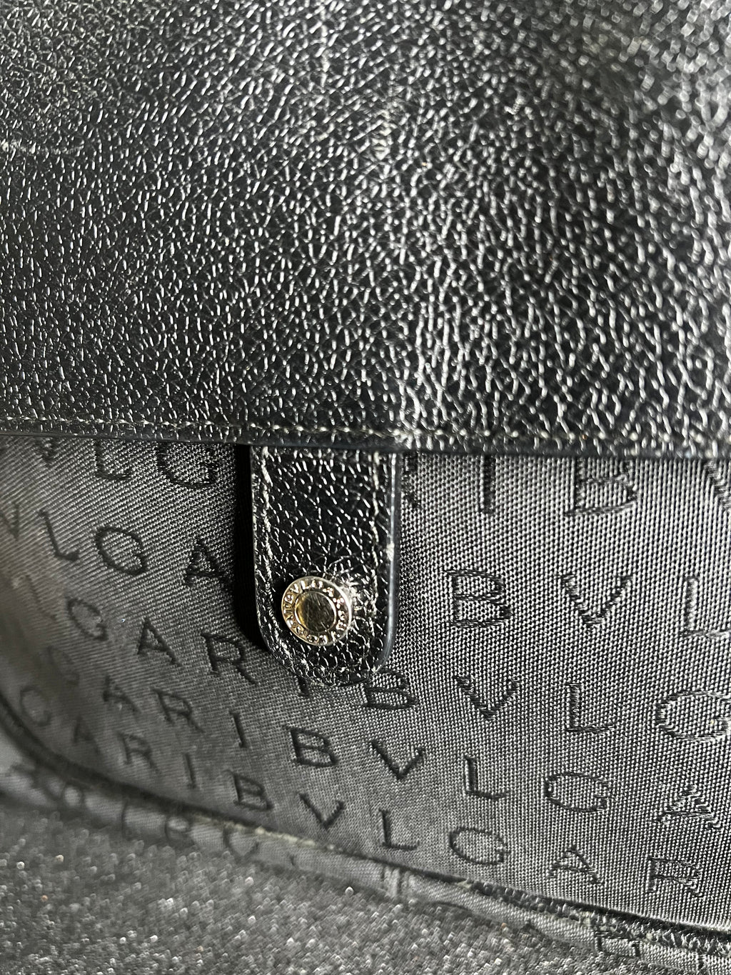 BVLGARI  Handbag Shoulder Bag Logo Canvas Leather