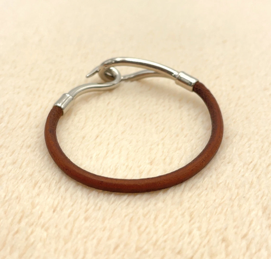 Hermes Jumbo Breath SV Leather Bracelet Set2