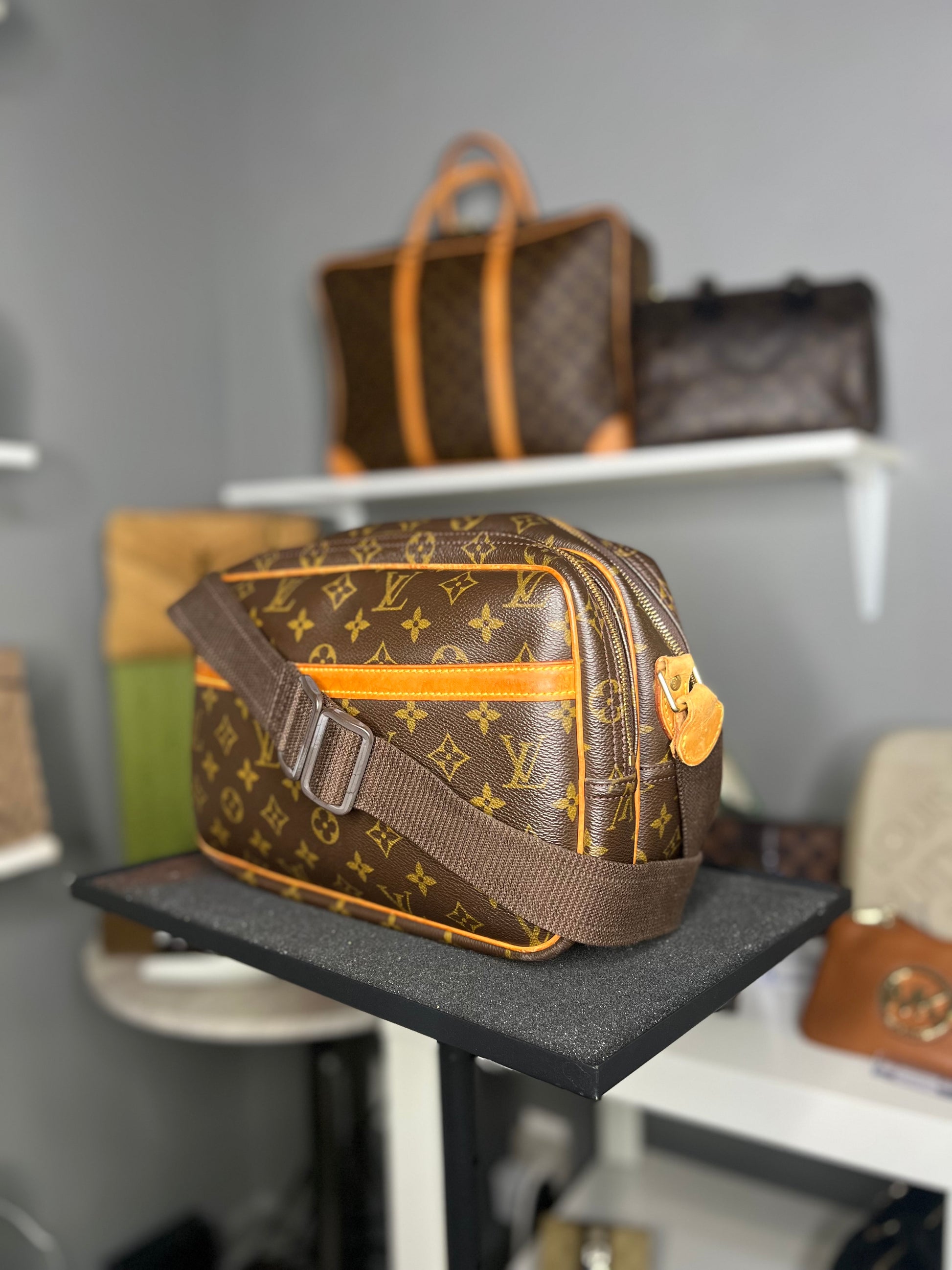 Louis Vuitton LV Crossbody bag Reporter PM Brown Mongram
