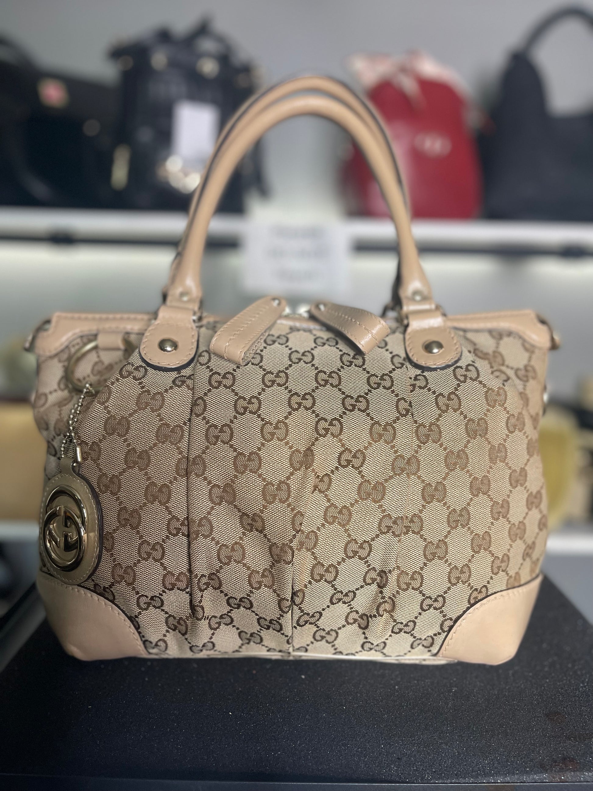 GUCCI  GG Canvas Sukey 2way Shoulder Handbag