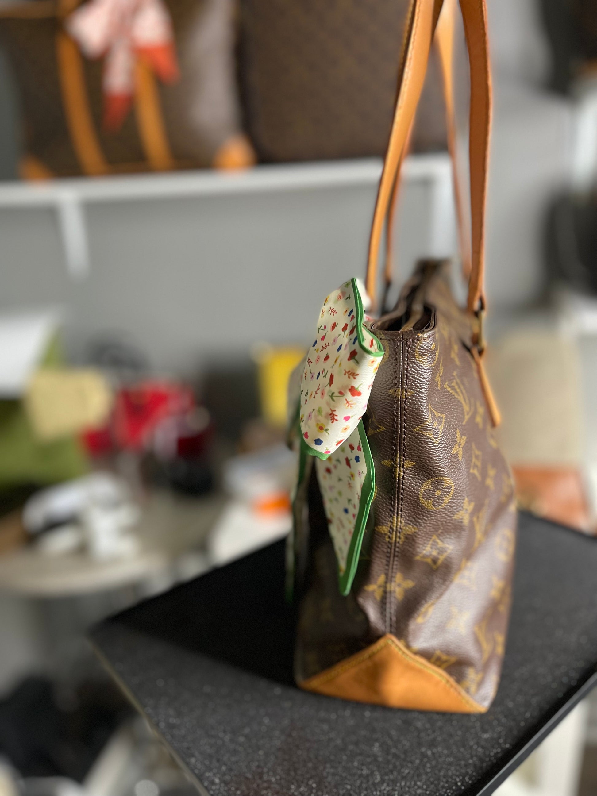 Louis Vuitton LV Shoulder Bag Cabas Piano Brown Monogram