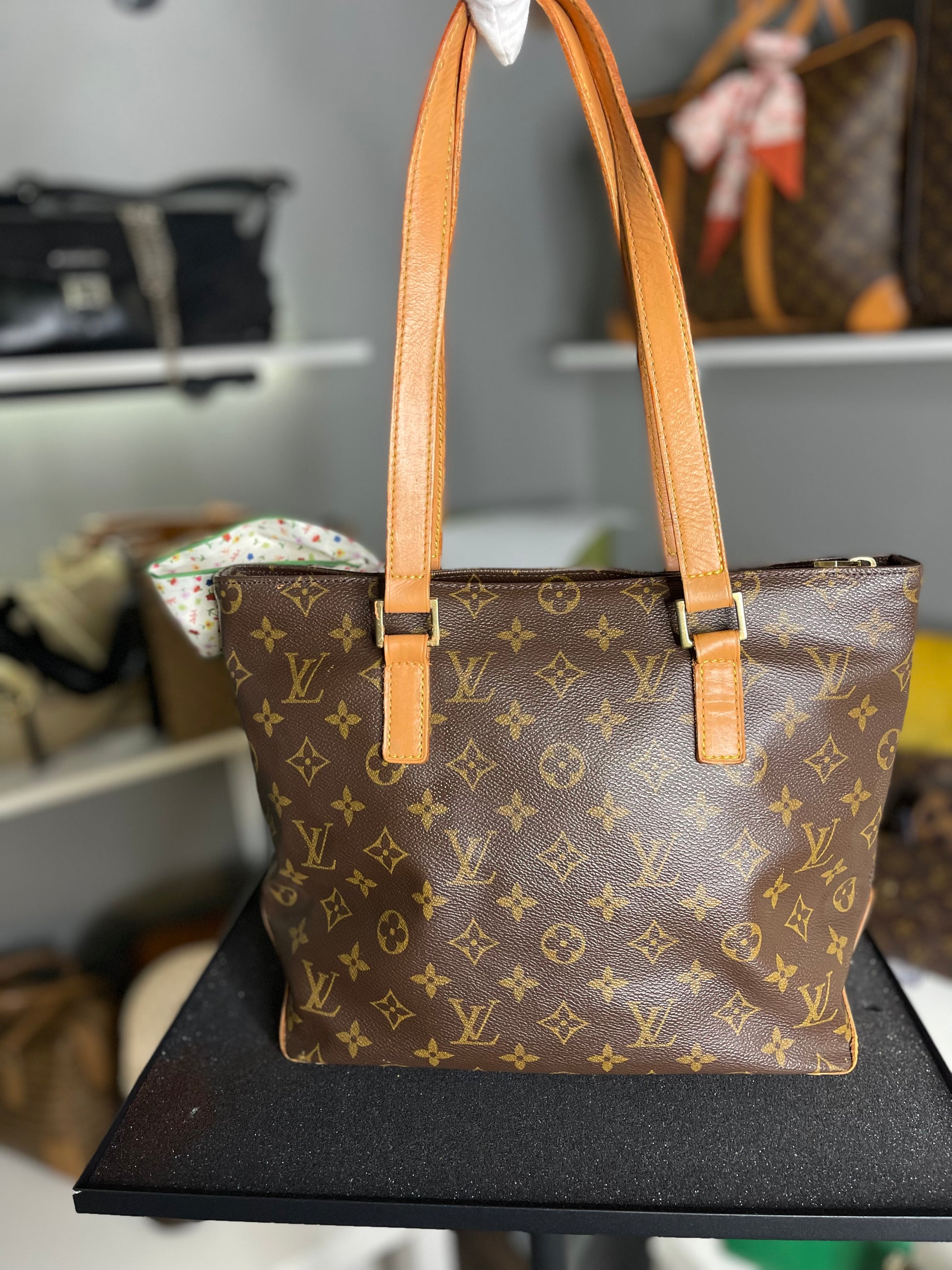 Louis Vuitton LV Shoulder Bag Cabas Piano Brown Monogram