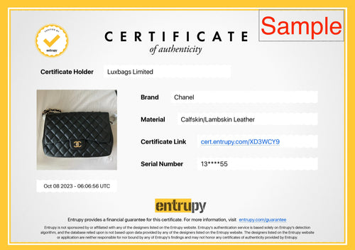 Authenticity Certification Add-Ons