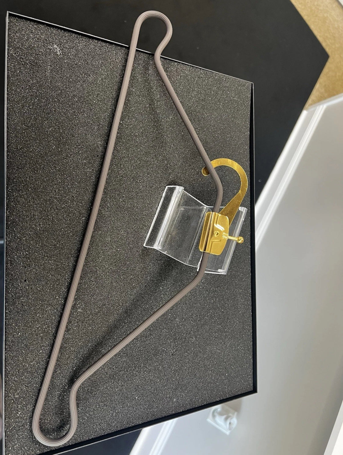 LOUIS VUITTON Brown LV Logo Garment Cover Bag with LV Hanger