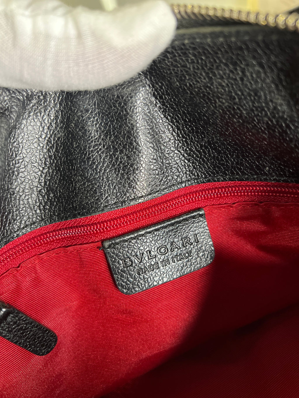 BVLGARI  Handbag Shoulder Bag Logo Canvas Leather