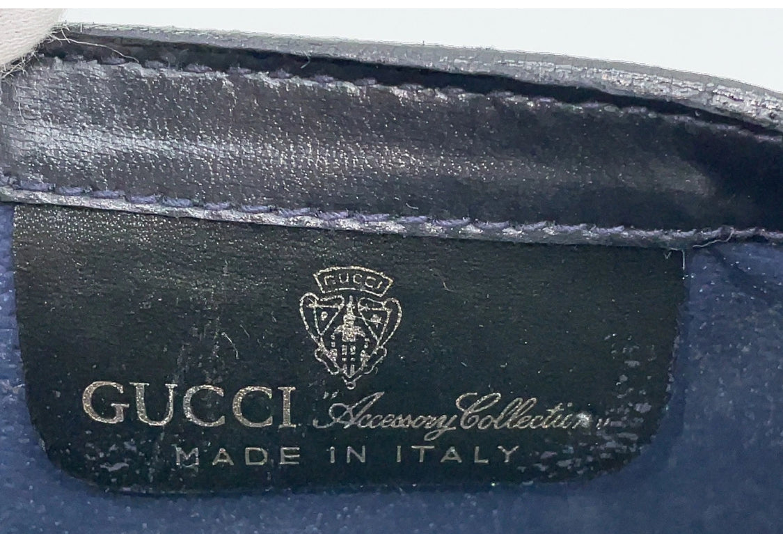 Gucci GG Supreme Sherry Line Clutch Bag Vintage