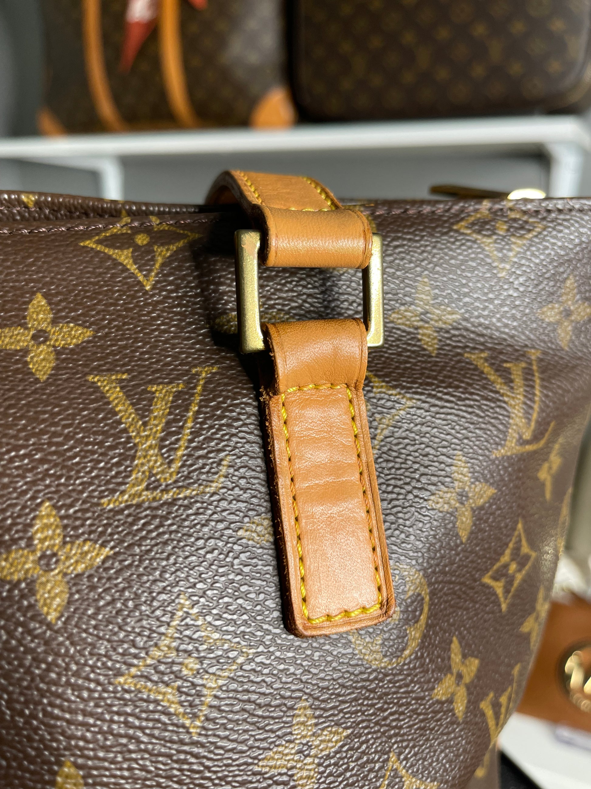 Louis Vuitton LV Shoulder Bag Cabas Piano Brown Monogram