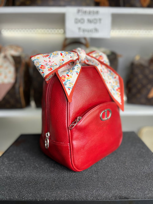 Authentic Christian Dior
Leather Backpack