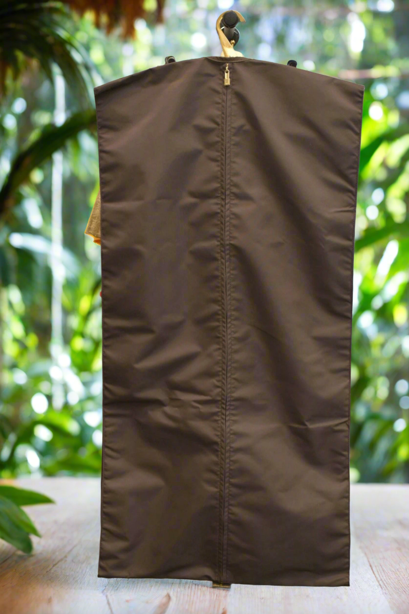 LOUIS VUITTON Brown LV Logo Garment Cover Bag with LV Hanger