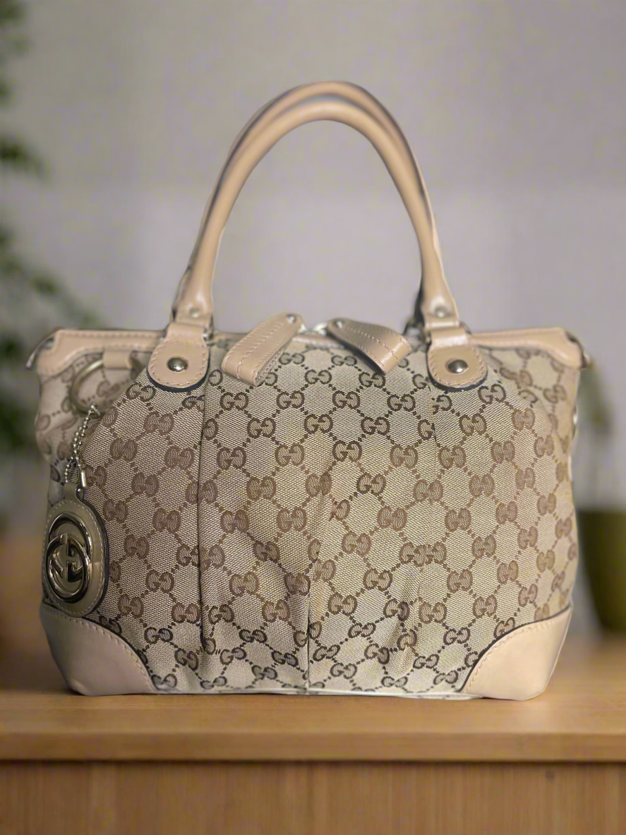 GUCCI  GG Canvas Sukey 2way Shoulder Handbag