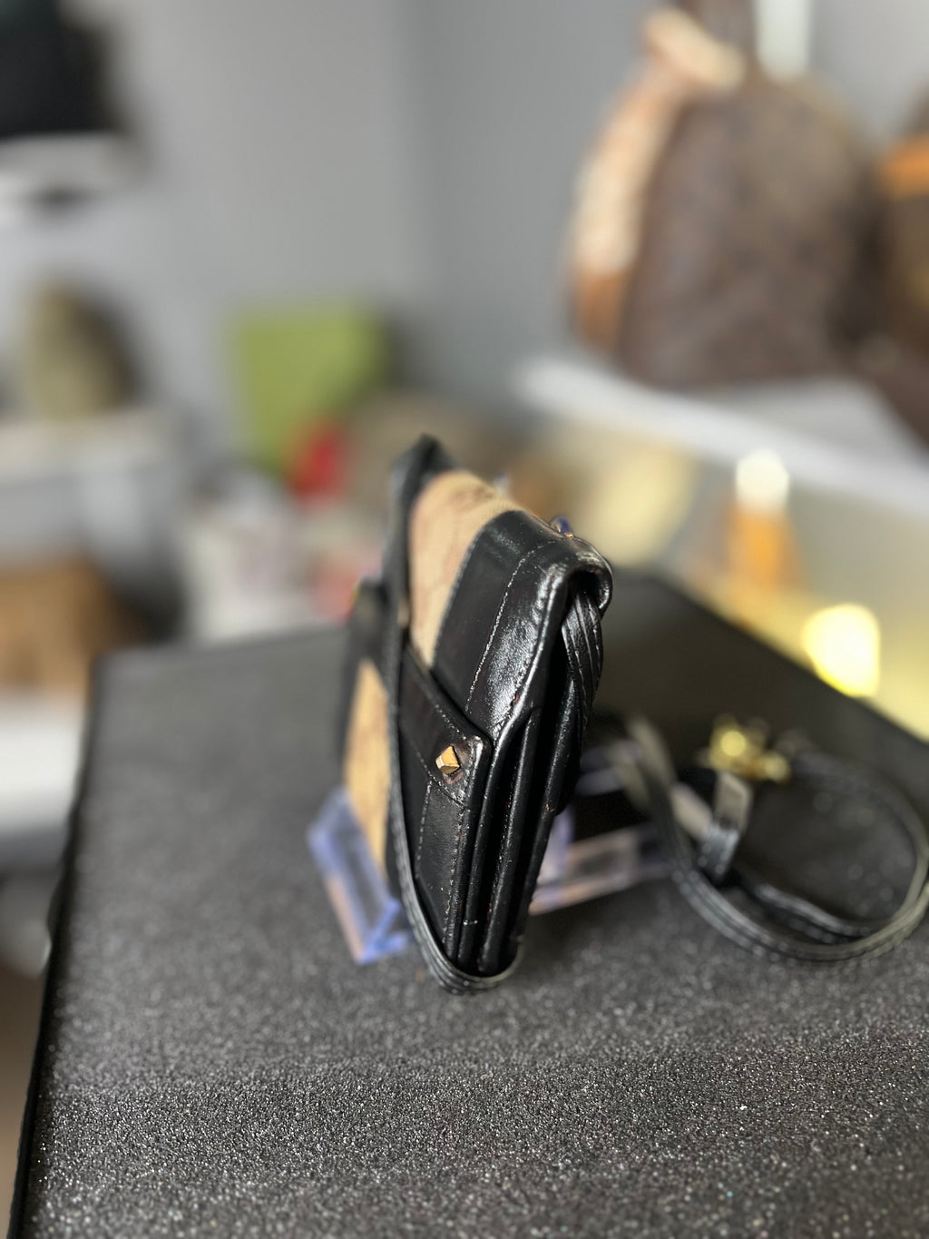 Gucci
GG Canvas Calfskin Compact Wallet
