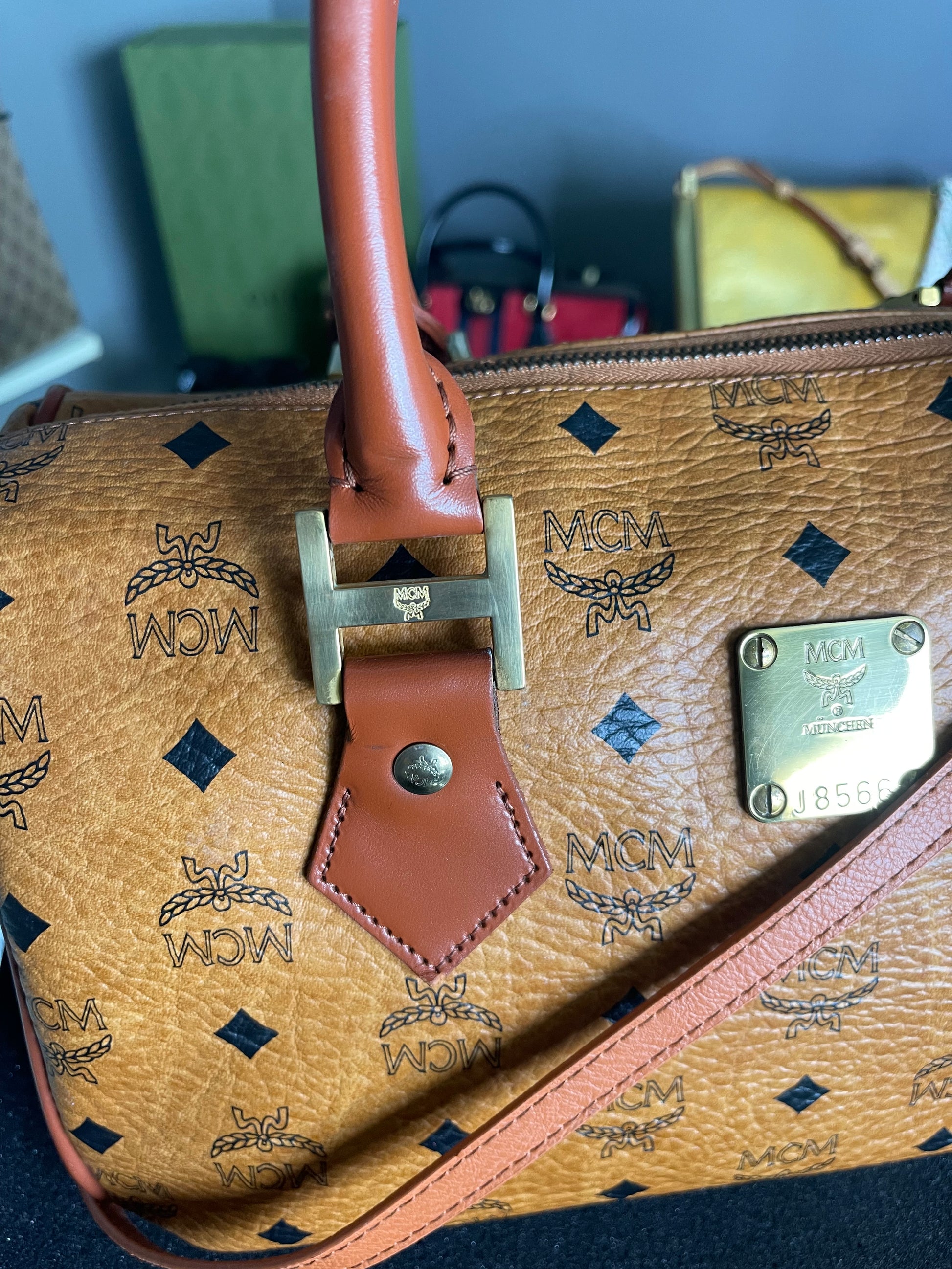 MCM Boston Hand Bag