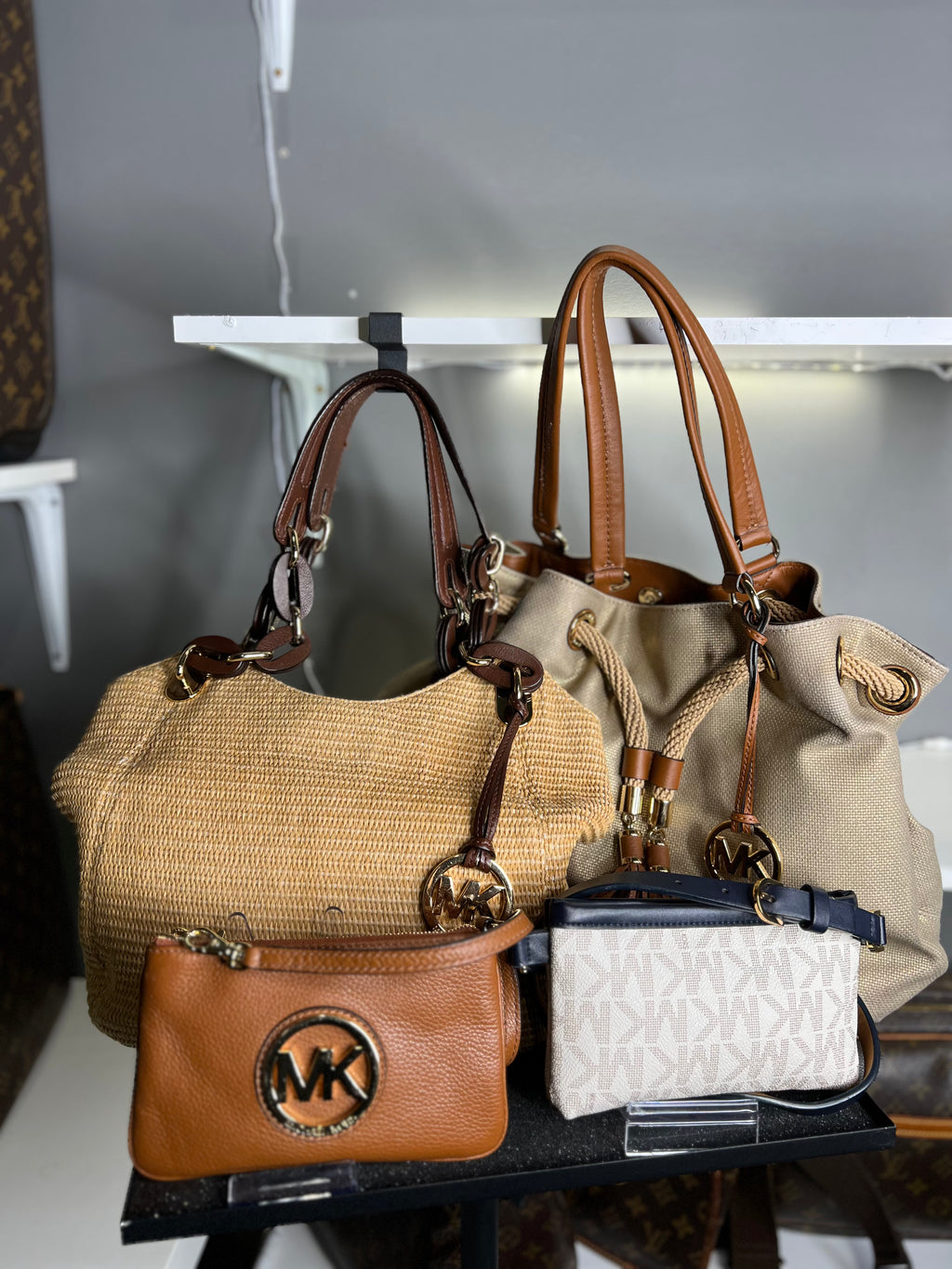 Michael Kors Raffia Hobo