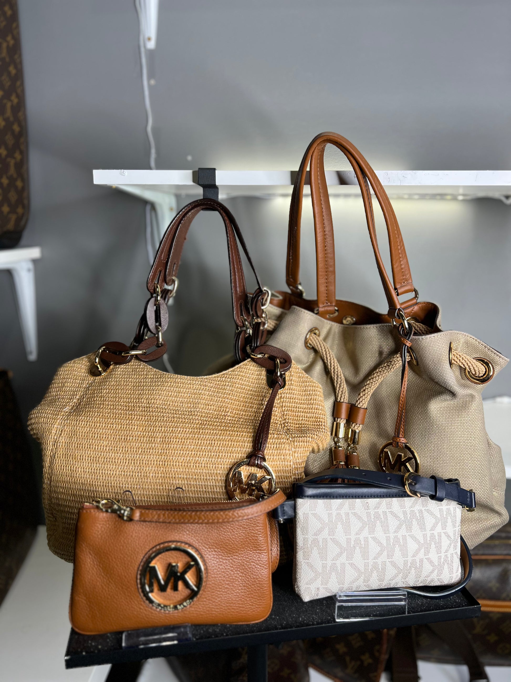 Michael Kors Raffia Hobo